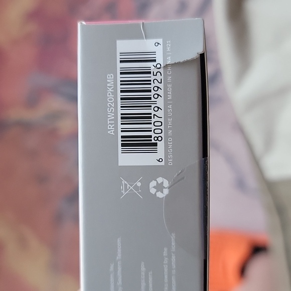 💗 ART + SOUND Bluetooth True Wireless Pro EarBuds Charging Case Pink Marble NIB - Picture 4 of 4